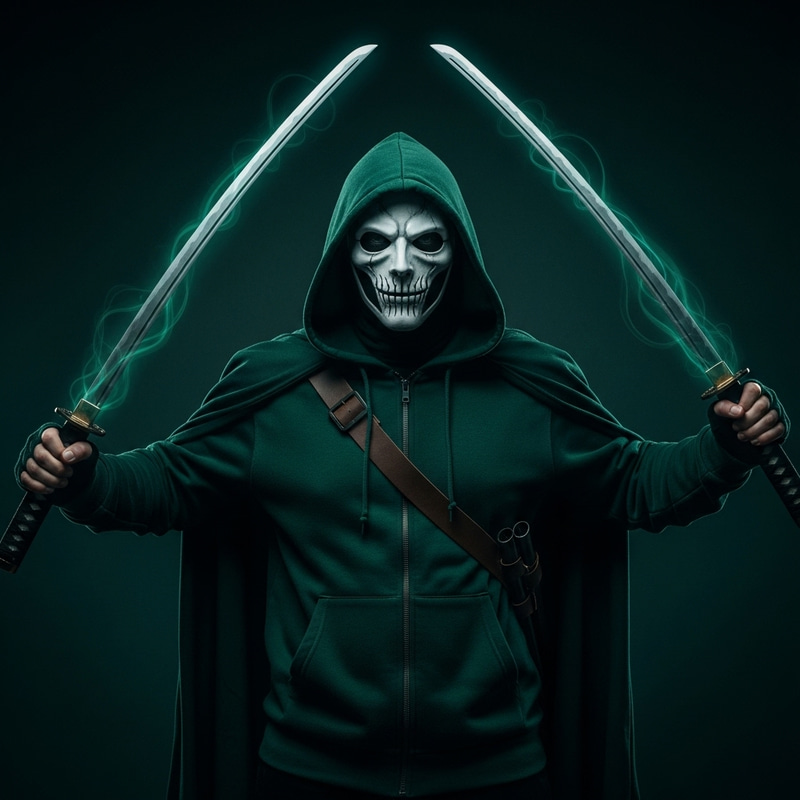 Enigmatic Emerald Ninja | Dark Warrior Stance Enigmatic Emerald Ninja | Dark Warrior Stance