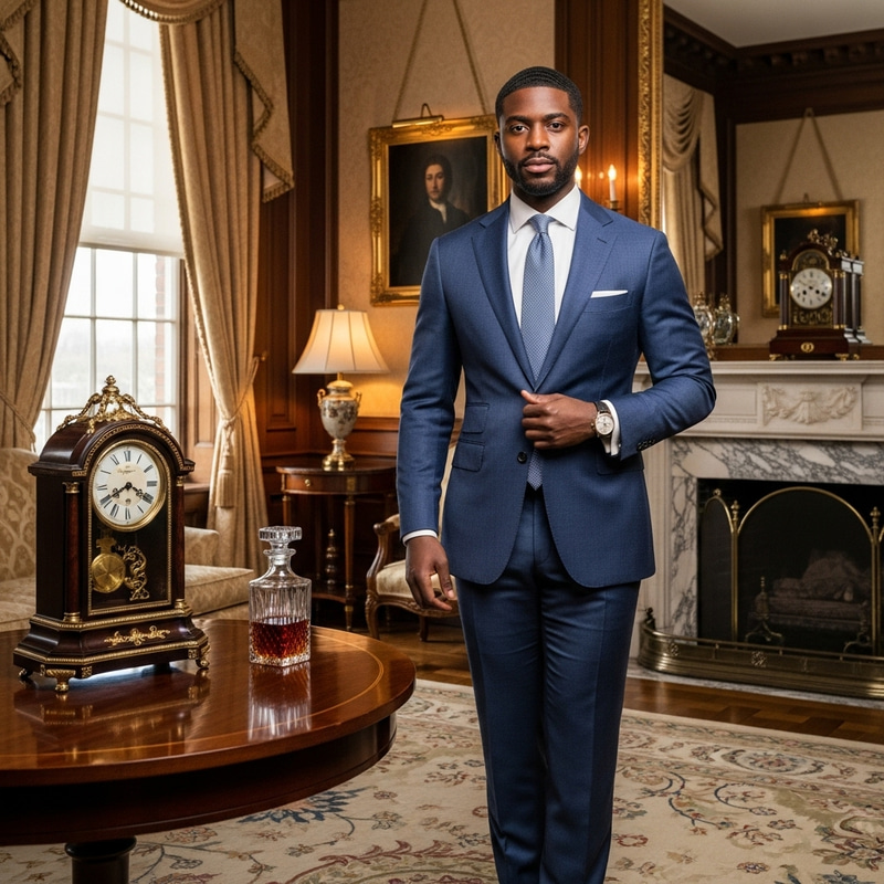 Wealthy Black Man in Elegant Attire | Luxury Lifestyle Wealthy Black Man in Elegant Attire | Luxury Lifestyle