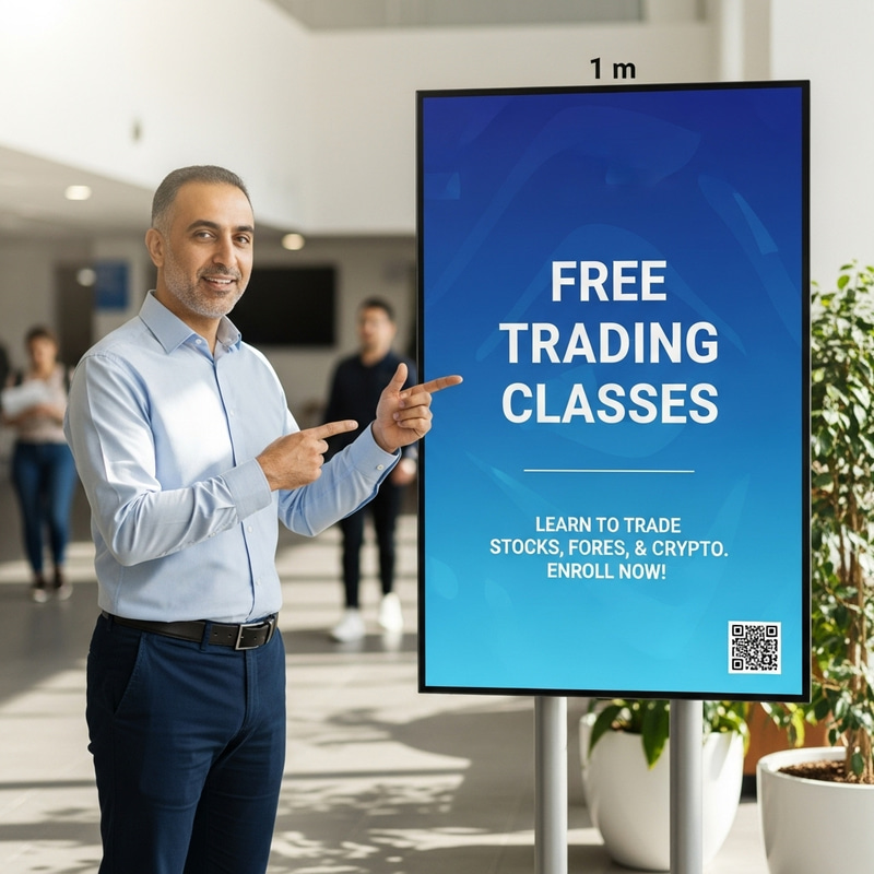 Middle-Eastern Teacher Signals Free Trading Classes