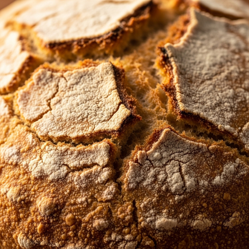 Rustic Artisanal Baking | Warm Golden Bread Texture Macro Shot Rustic Artisanal Baking | Warm Golden Bread Texture Macro Shot