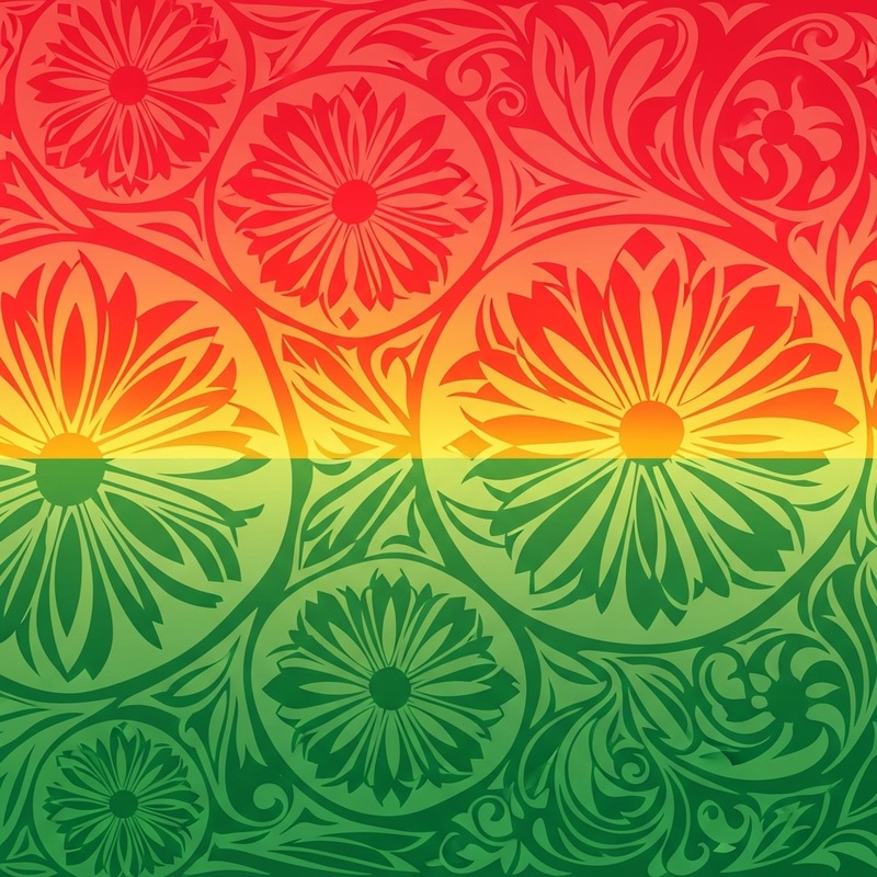 Vibrant Alevism & Kurdish Flag Design: Diversity in Colors & Flowers Vibrant Alevism & Kurdish Flag Design: Diversity in Colors & Flowers