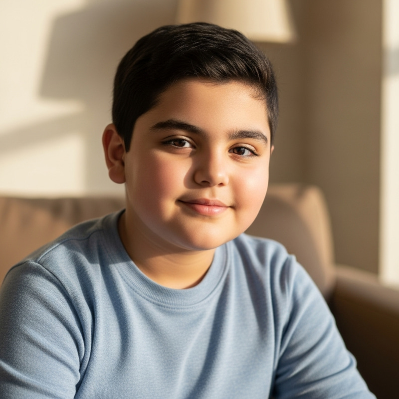 Arab Man with Baby Face - Unique Portraits