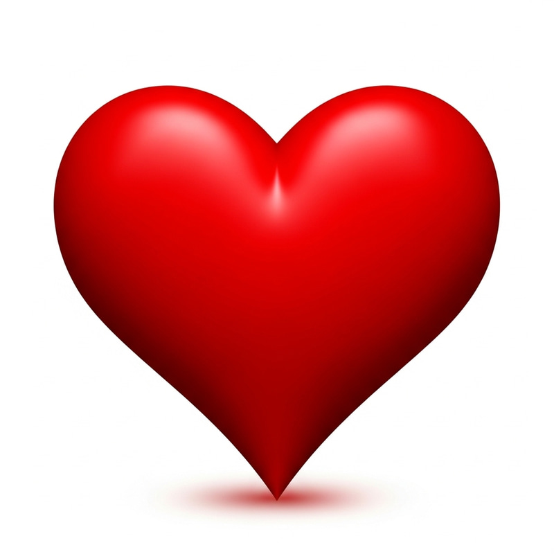 Stylized Ruby Red Heart Image for Your Projects Stylized Ruby Red Heart Image for Your Projects