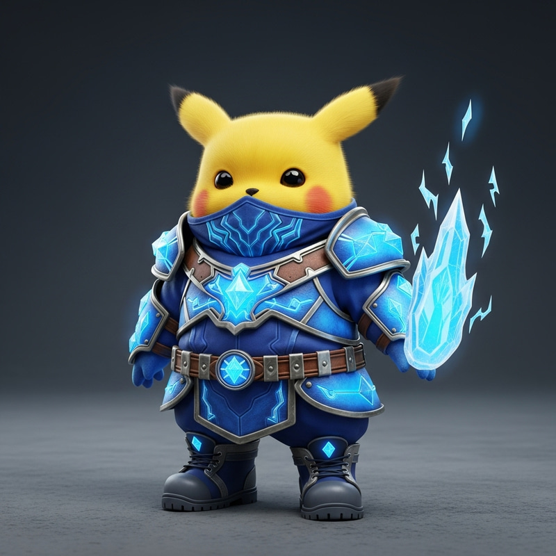 Pikachu in Sab Zero Costume Pikachu in Sab Zero Costume