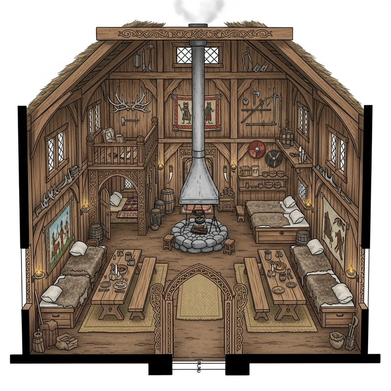 House of Wolf - Viking Era Interior Design | Celestia Academy