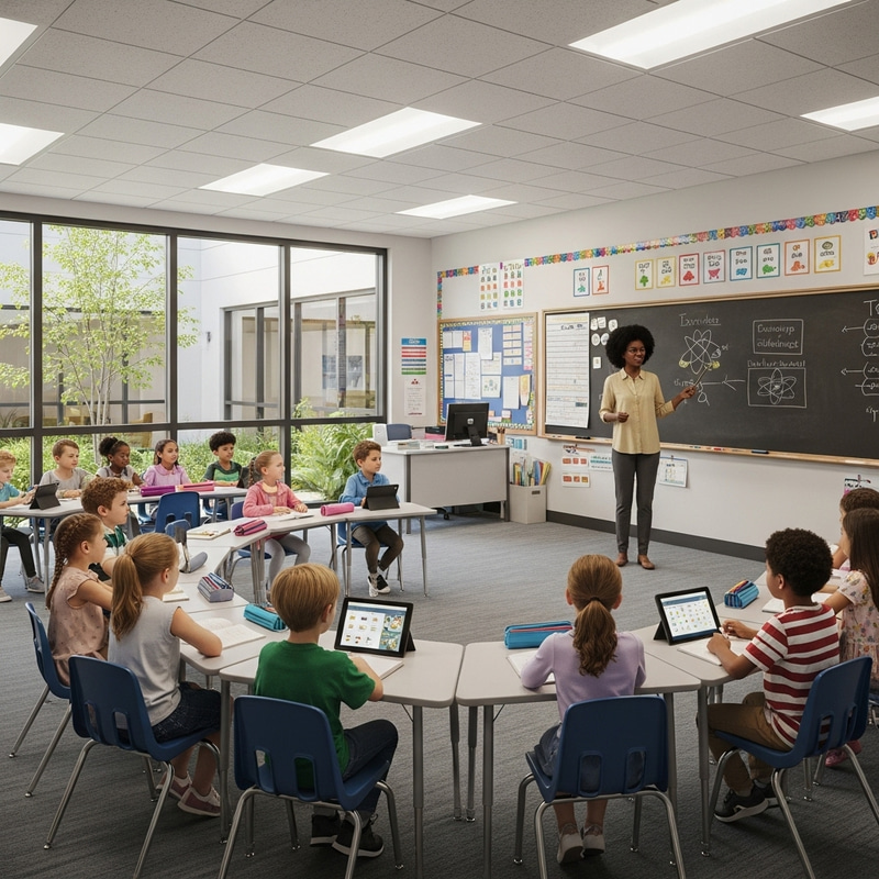 Environmentally Friendly Active Learning Classroom for Elementary Kids | Educational Vibes