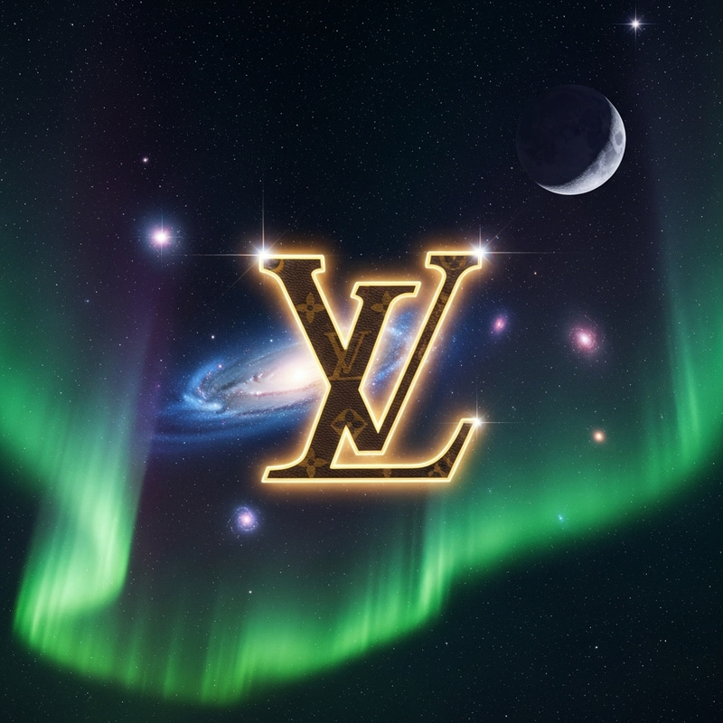 Louis Vuitton Logo in Space | Cosmic Luxury Fashion Brand Design Louis Vuitton Logo in Space | Cosmic Luxury Fashion Brand Design