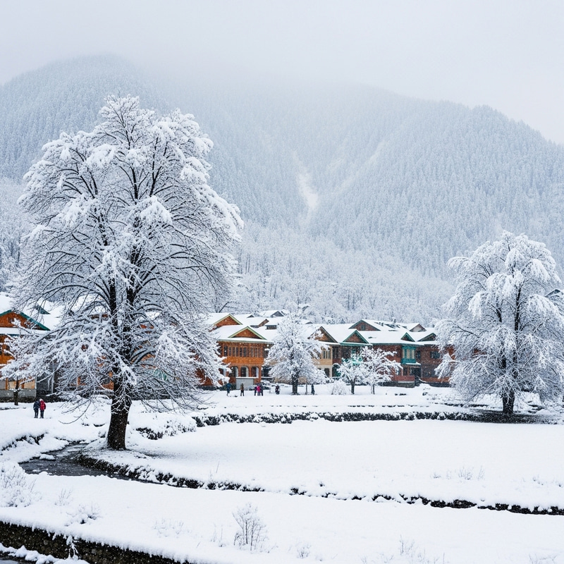 Snowfall in Jammu and Kashmir Snowfall in Jammu and Kashmir