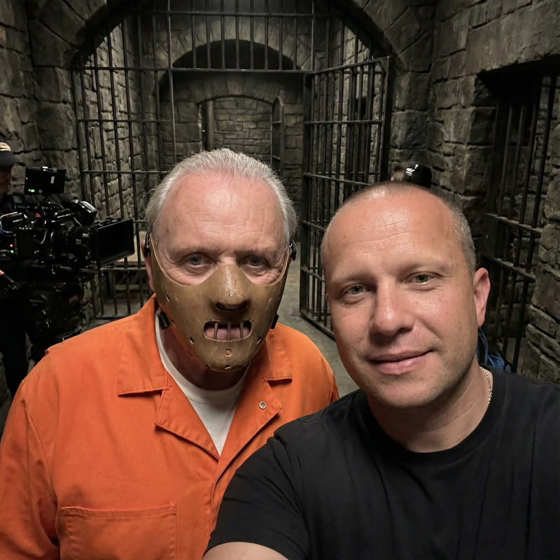 Selfie with Hannibal Lecter: A Photorealistic Moment