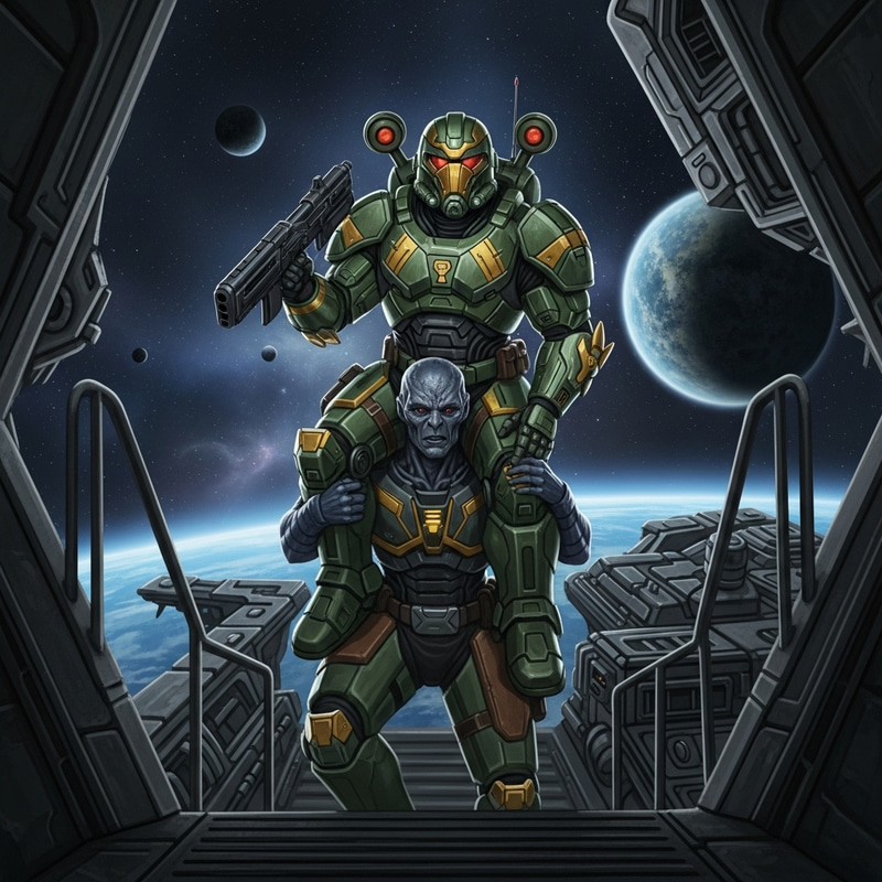 Master Chief Boards Ishimura: Futuristic Soldier Scene Master Chief Boards Ishimura: Futuristic Soldier Scene