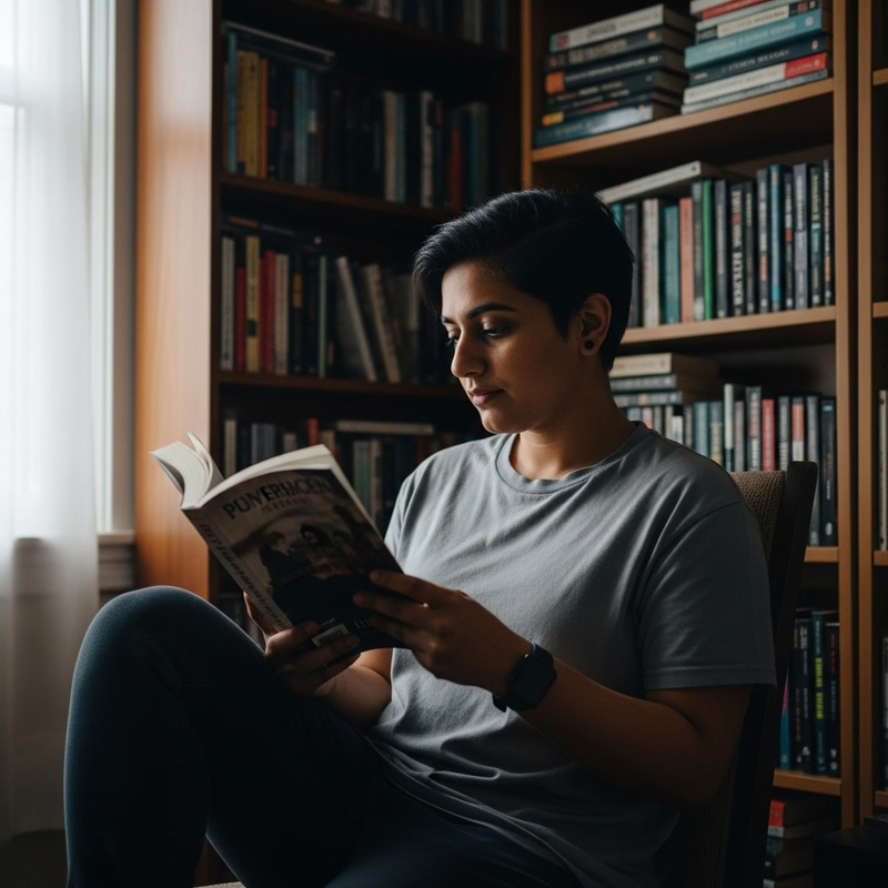 Koshal Hamal Reading a Book: Embracing Literature