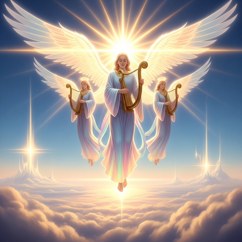 Angeles de Luz: Celestial Beings Emitting Divine Radiance Angeles de Luz: Celestial Beings Emitting Divine Radiance