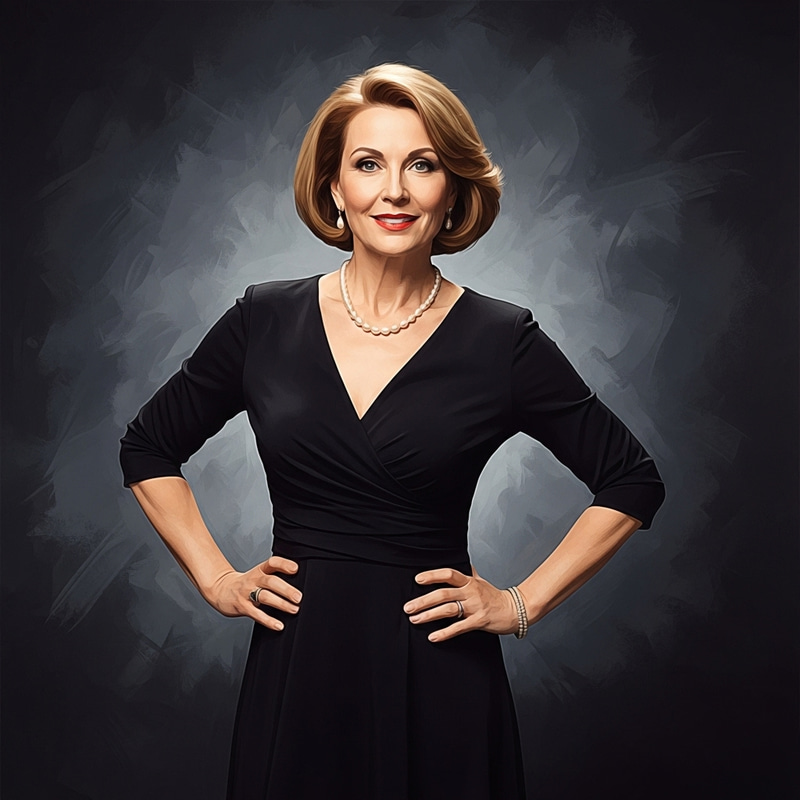 Seductive Black Dress Portrait in Vibrant Colors Seductive Black Dress Portrait in Vibrant Colors