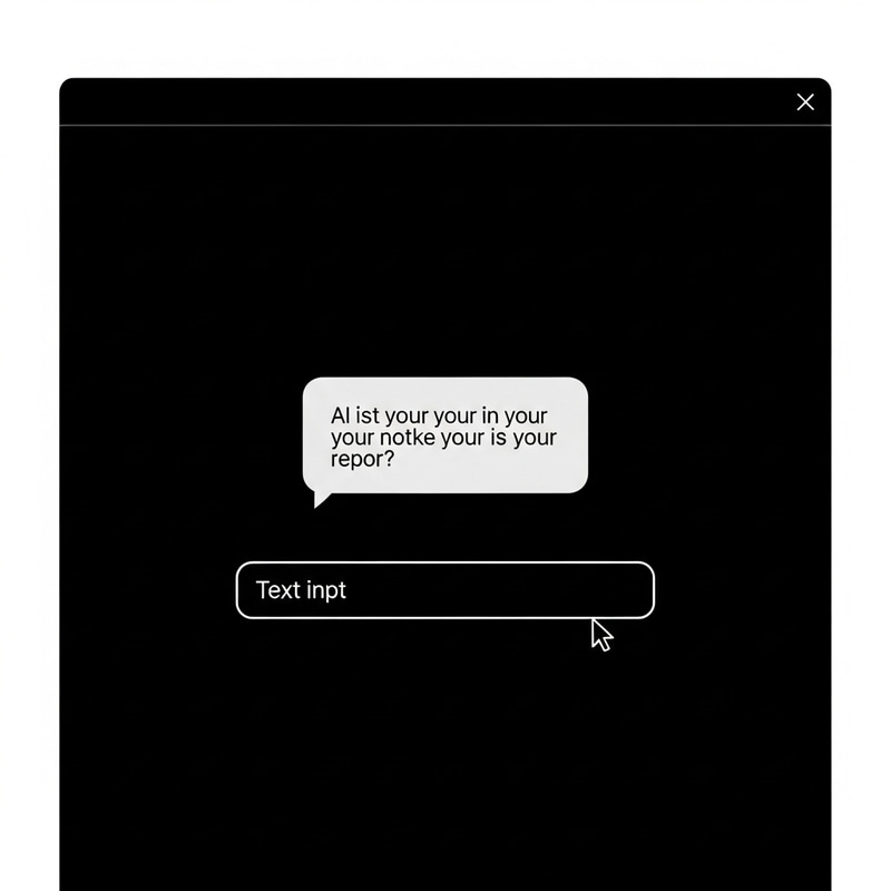 Minimalist AI Chat Interface in Black & White Minimalist AI Chat Interface in Black & White