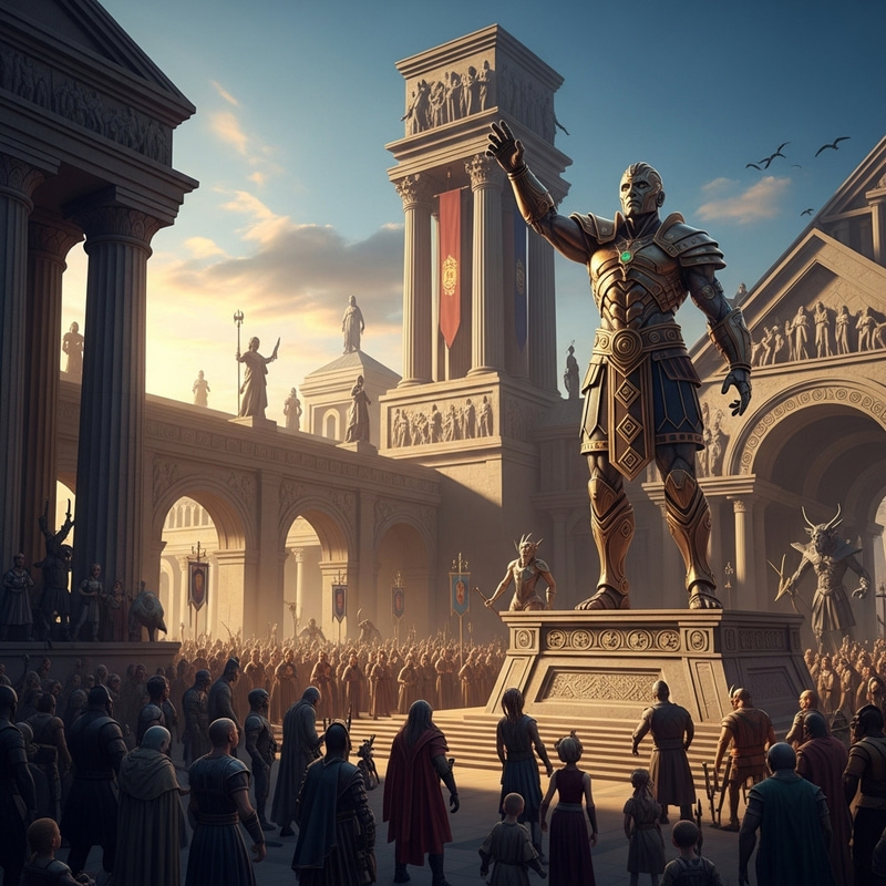 Titan Speakerman: Bronze Giant in Grand Square