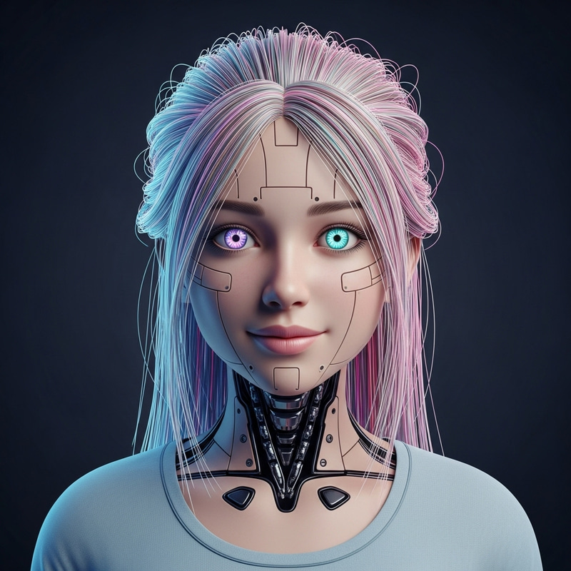 AI Girl: Friendly Sophistication in Advanced Technology