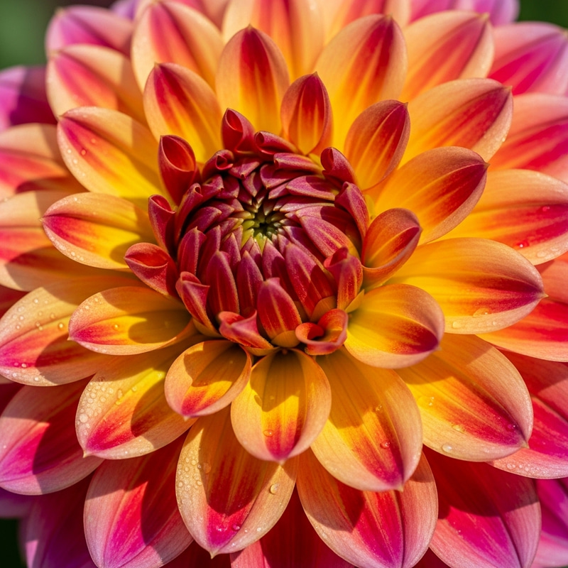 Blooming Dahlia Flower Close-Up Image in Vibrant 4k Resolution Blooming Dahlia Flower Close-Up Image in Vibrant 4k Resolution