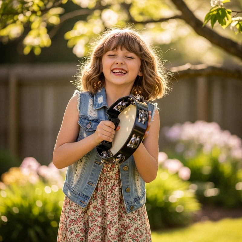Shakira's Daughter Lookalike Tambourine Player | Adorable Imagery Shakira's Daughter Lookalike Tambourine Player | Adorable Imagery