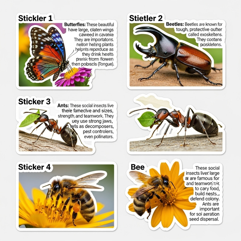 Explore Insect Invasion Stickers for Young Learners Explore Insect Invasion Stickers for Young Learners