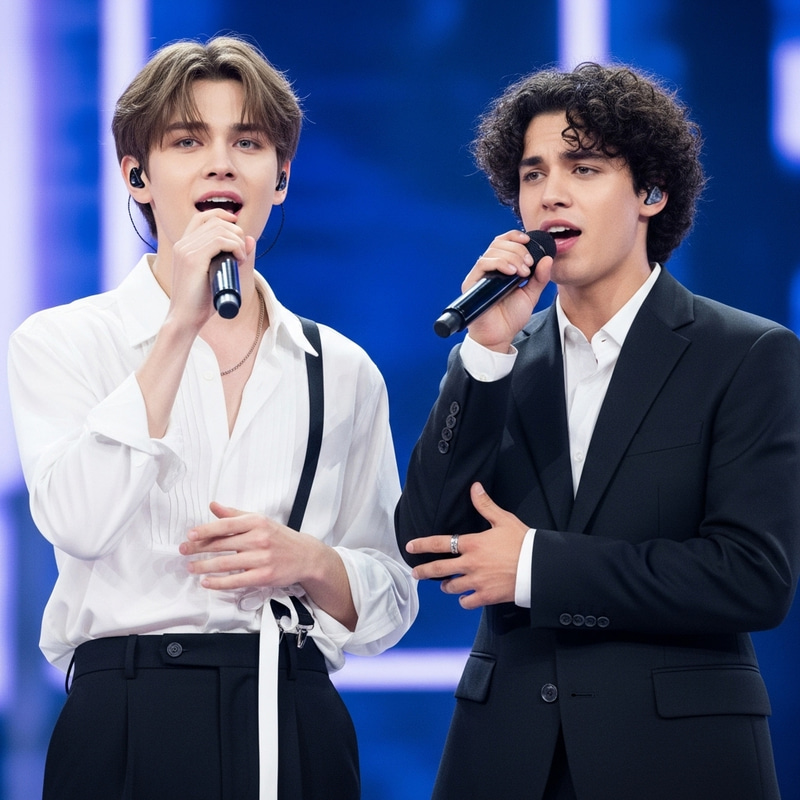 BTS Singers Performance: Brown Hair vs. Dark Curly Hair