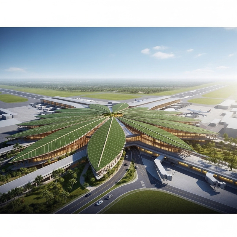 Anahaw Leaf-Inspired Airport Design | Ecotourism Hub Anahaw Leaf-Inspired Airport Design | Ecotourism Hub