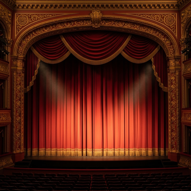 Theatre with Curtain Drawn