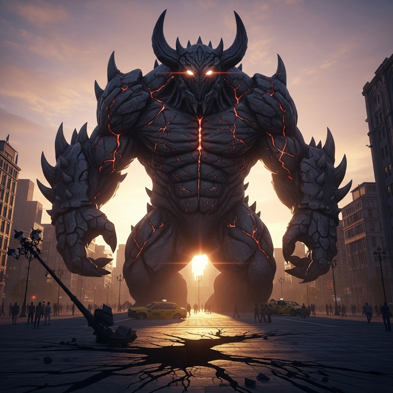 50-Foot Tall Monster: A Giant Staring Down at Us 50-Foot Tall Monster: A Giant Staring Down at Us