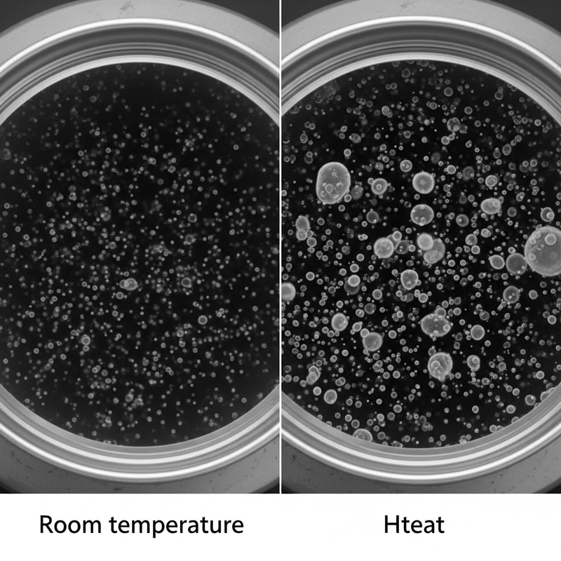 Air Particles Movement in Heated Can Drawn in Pencil