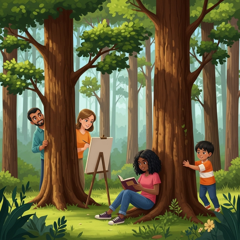 Family Bonding Among Trees | Diverse Cultural Setting Family Bonding Among Trees | Diverse Cultural Setting