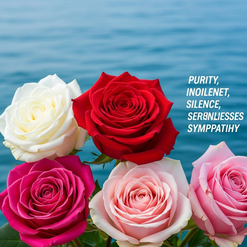 Symbolism of Rose Colors: Red Love, White Purity, Pink Gratitude & Blue Calmness Symbolism of Rose Colors: Red Love, White Purity, Pink Gratitude & Blue Calmness