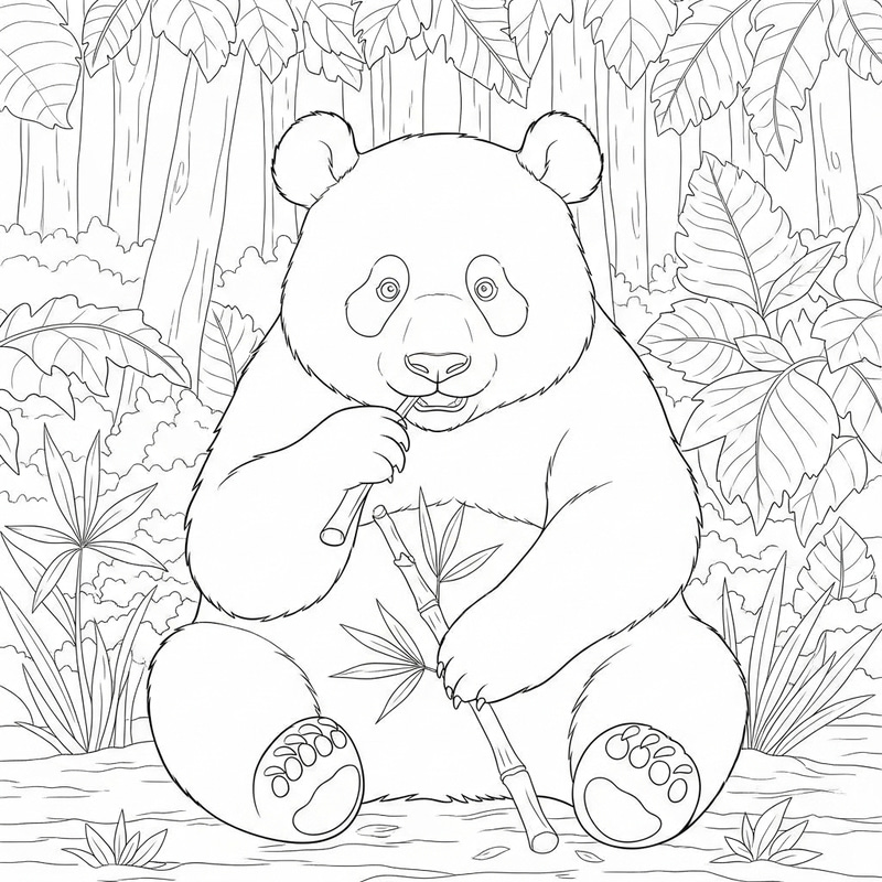 Cute Panda Coloring Page for Kids | Fun and Creative Activity Cute Panda Coloring Page for Kids | Fun and Creative Activity