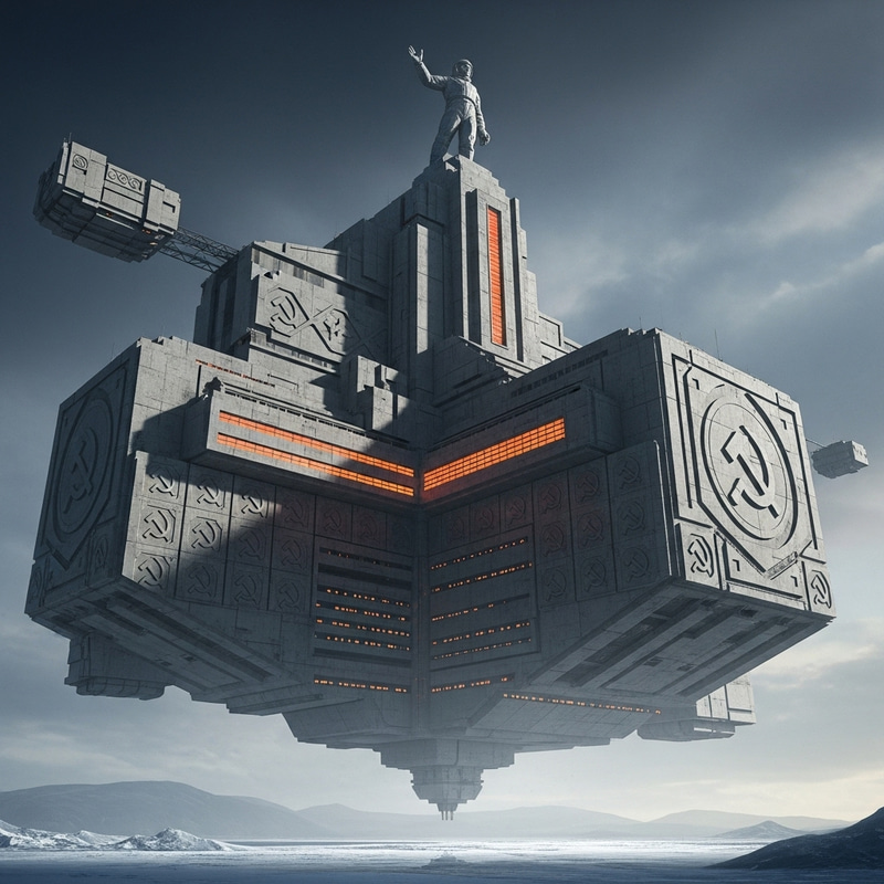 Soviet-Style Sci-Fi Architecture | Futuristic Design Soviet-Style Sci-Fi Architecture | Futuristic Design