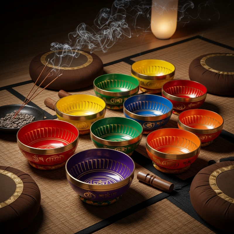 Serene Chakra Singing Bowls Ensemble for Harmony Serene Chakra Singing Bowls Ensemble for Harmony