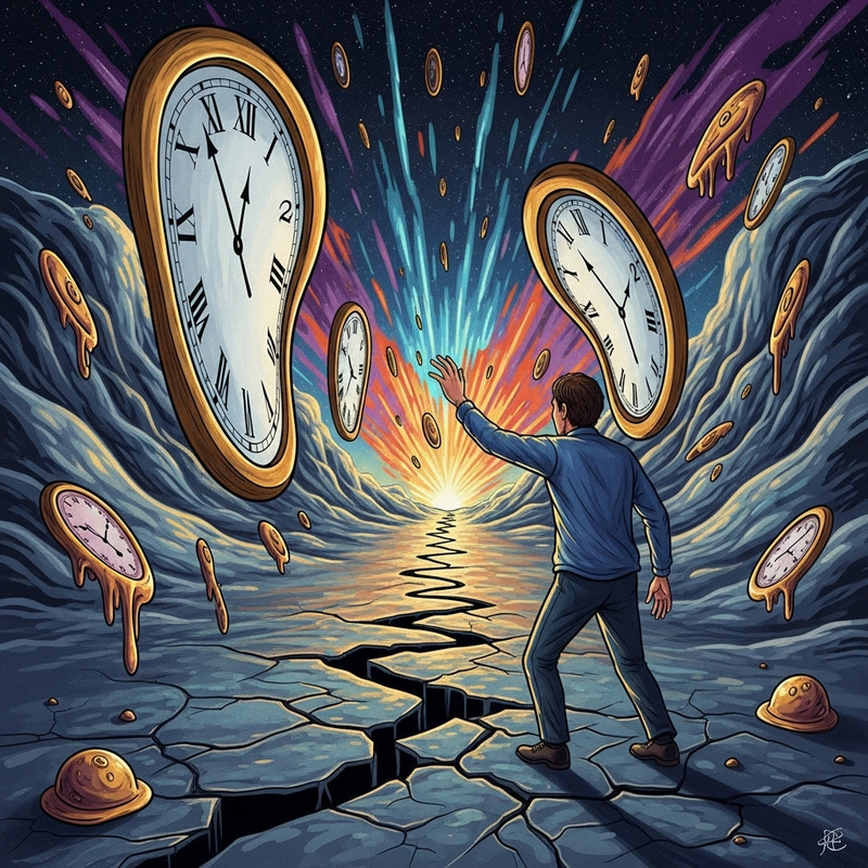 Surreal Illustrations of Time Perception Distortion Surreal Illustrations of Time Perception Distortion