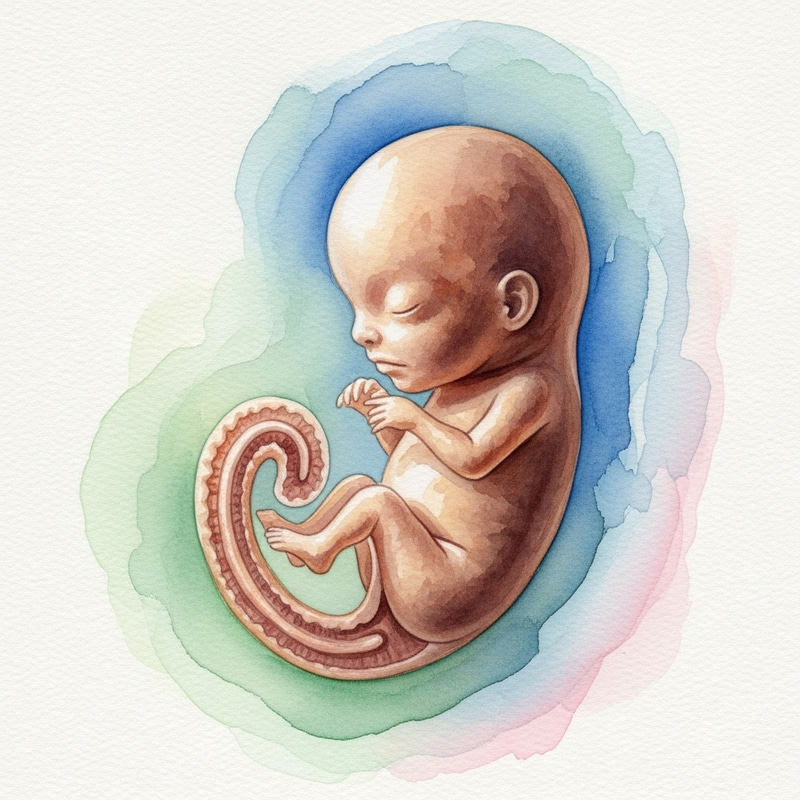 Watercolor Embryo Artwork