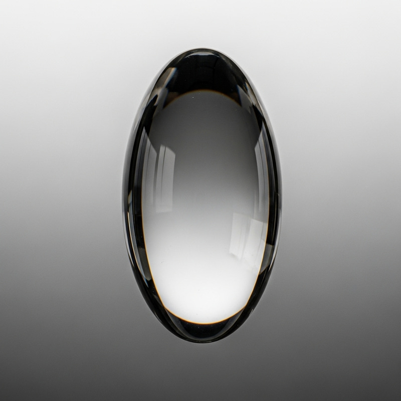 Clear Ellipsoid Suspended in Air - Captivating Oil Painting Clear Ellipsoid Suspended in Air - Captivating Oil Painting