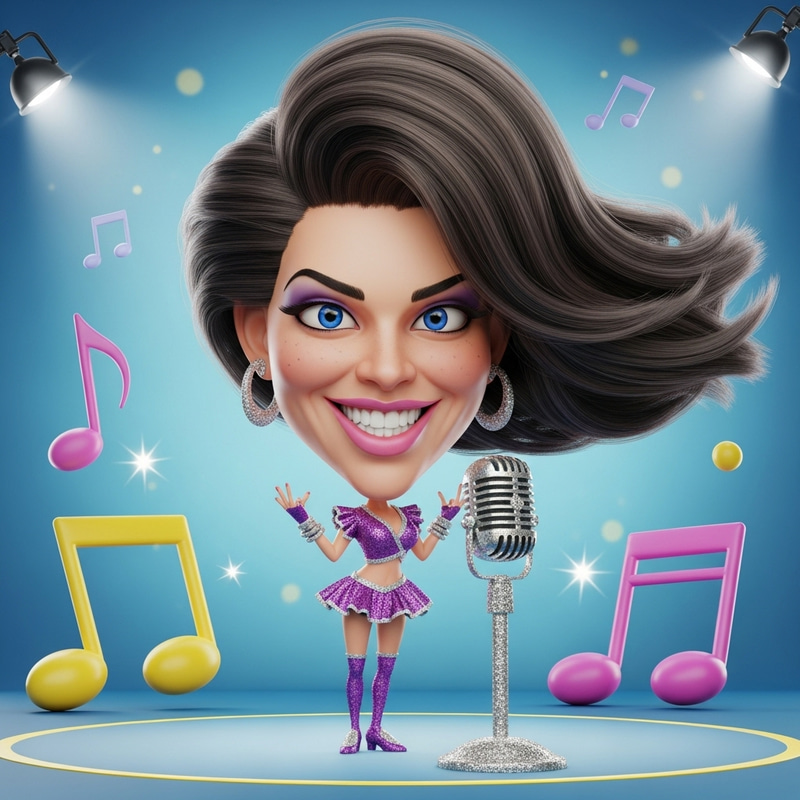 Fun Caricature of Dua Lipa | Cartoon Charisma