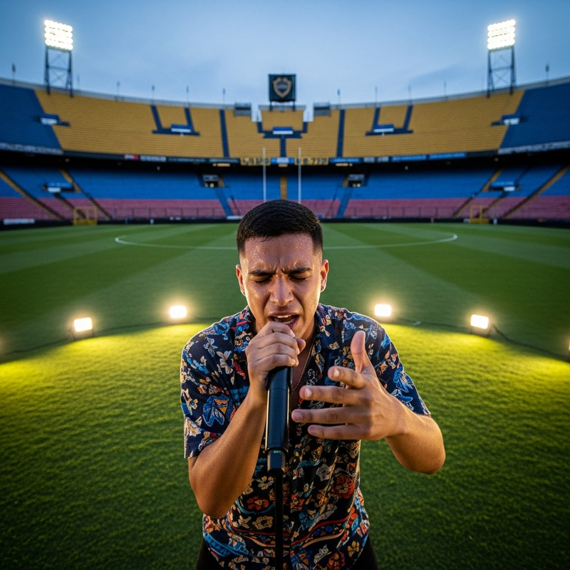 Duki Performing Live at San Lorenzo Football Stadium Duki Performing Live at San Lorenzo Football Stadium