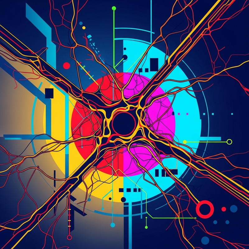 Bold AI Abstract Art with Vivid Colors