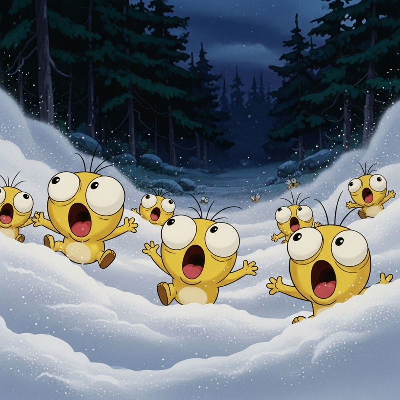Magical Minions in a Russian Night Forest Magical Minions in a Russian Night Forest