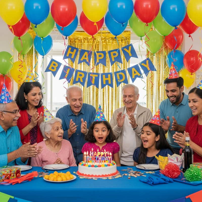 Happy Birthday Little Girl Celebration