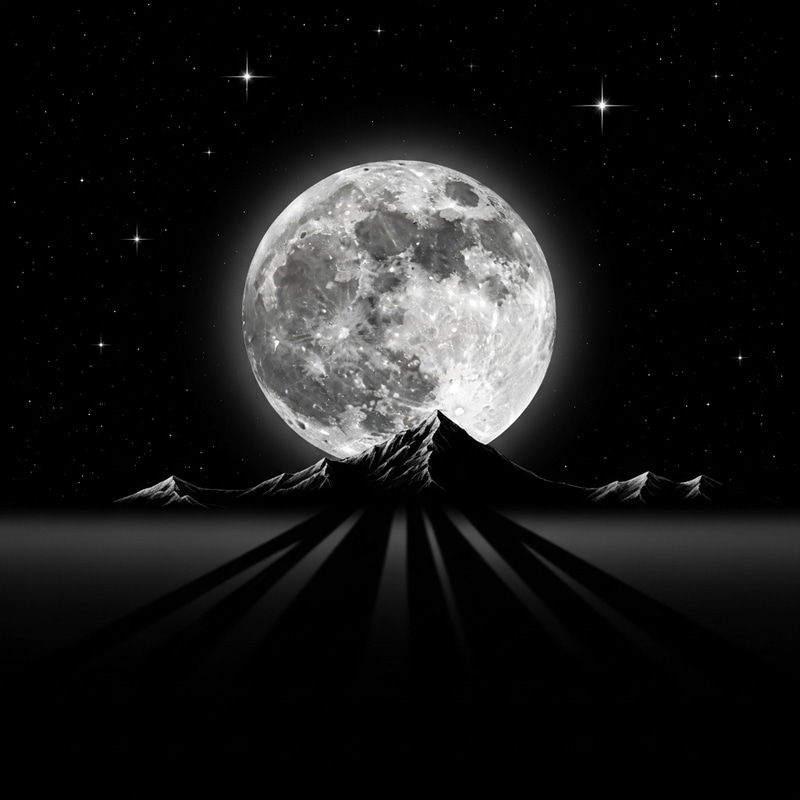 Mysterious Moon Painting Mysterious Moon Painting