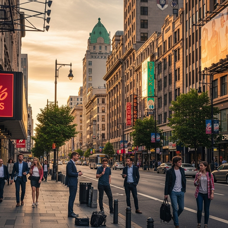 Urban Streetscape | Modern & Historical Aesthetics Urban Streetscape | Modern & Historical Aesthetics