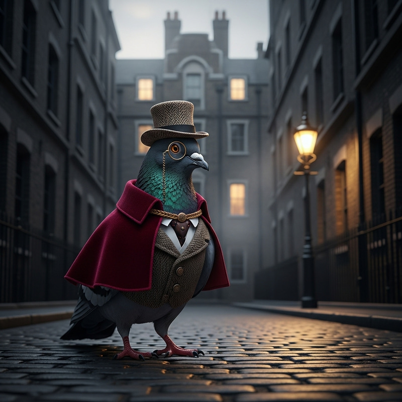Victorian Pigeon in London: Historic Beauty Captured Victorian Pigeon in London: Historic Beauty Captured