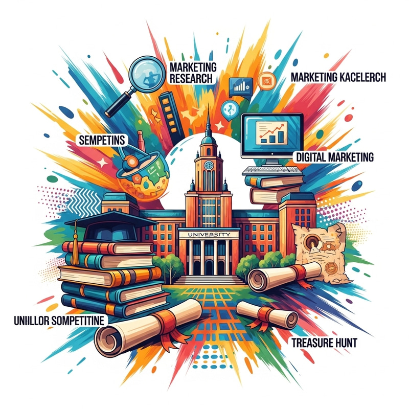Vibrant University Collage: Celebrating Academic Excellence Vibrant University Collage: Celebrating Academic Excellence