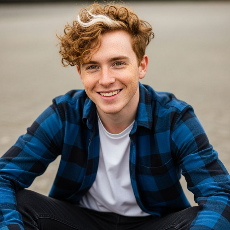 Captivating Portrait of a Confident Young Man with Unique Heritage Captivating Portrait of a Confident Young Man with Unique Heritage