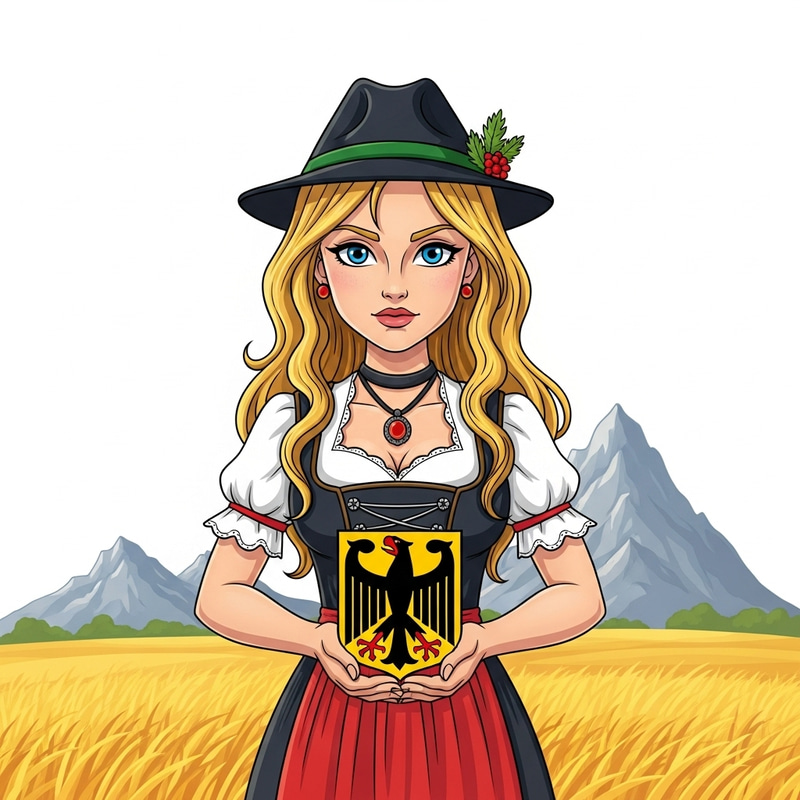 Germany Anthropomorphic Young Woman