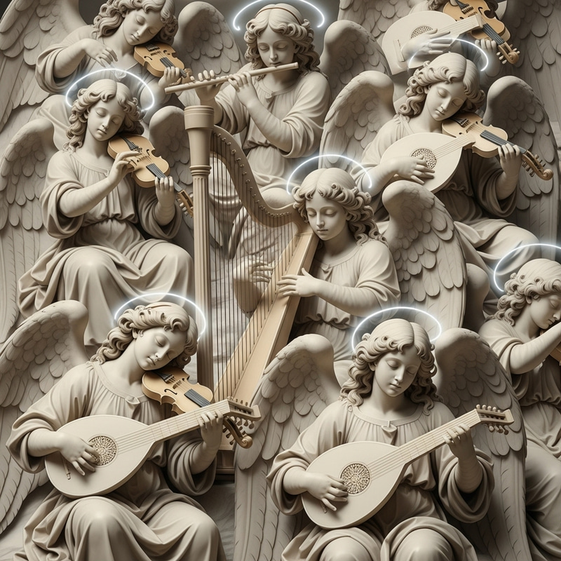 Marble Angels: Sleeping Renaissance Sculptures Playing Instruments in 432 HZ Marble Angels: Sleeping Renaissance Sculptures Playing Instruments in 432 HZ