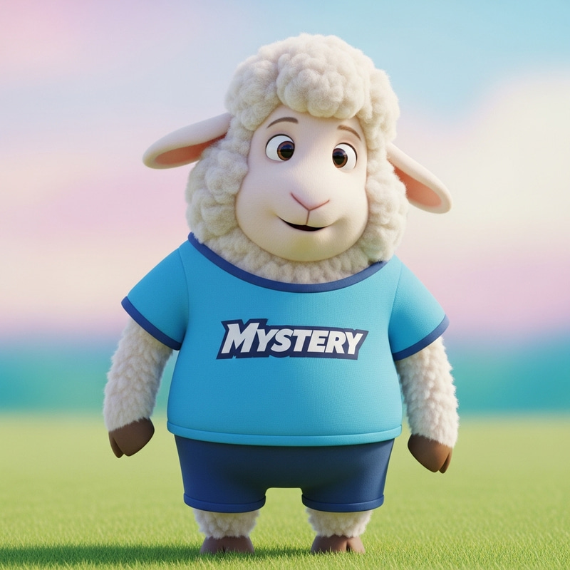 Friendly Sheep Character Design - Mystery Theme Friendly Sheep Character Design - Mystery Theme