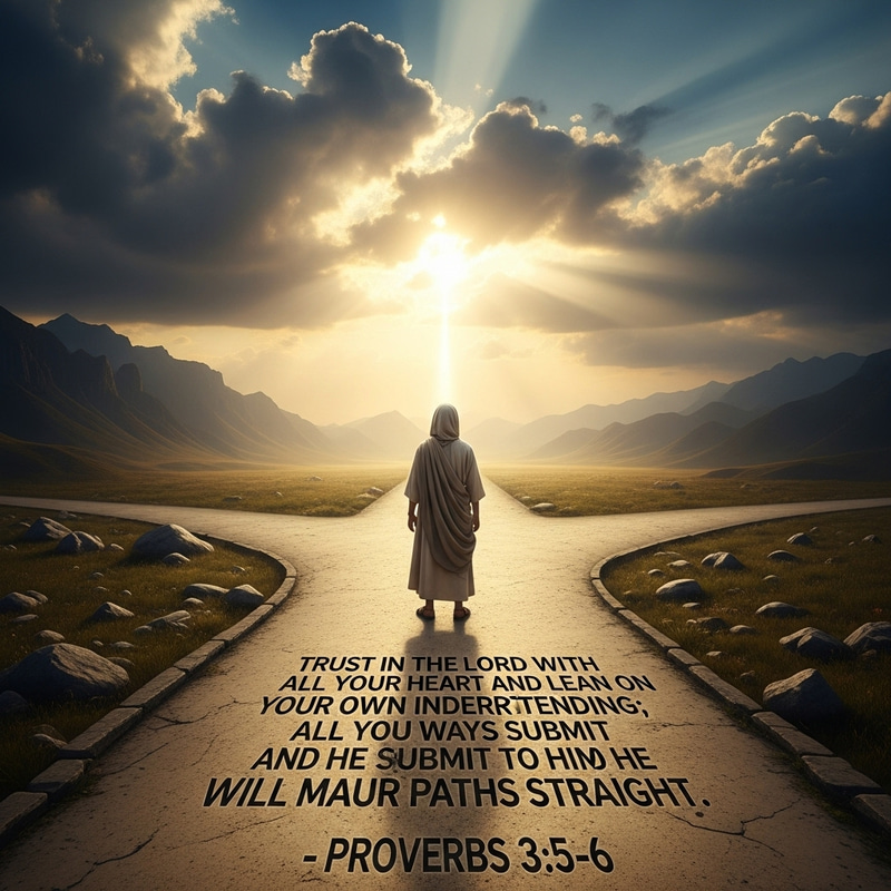 Trust in the Lord with all your heart, lean not on your own understanding - Proverbs 3:5-6